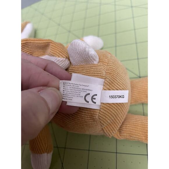 Manhattan Toy Co Folksy Forrester Bunny Rabbit Corduroy Plush Stuffed Animal - Picture 6 of 9